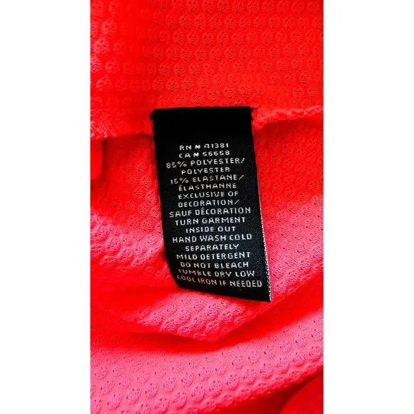 Lauren Ralph Lauren Black Label Quarter Zip Waffle Knit Long Sleeve Top, Sz XL - Picture 5 of 8